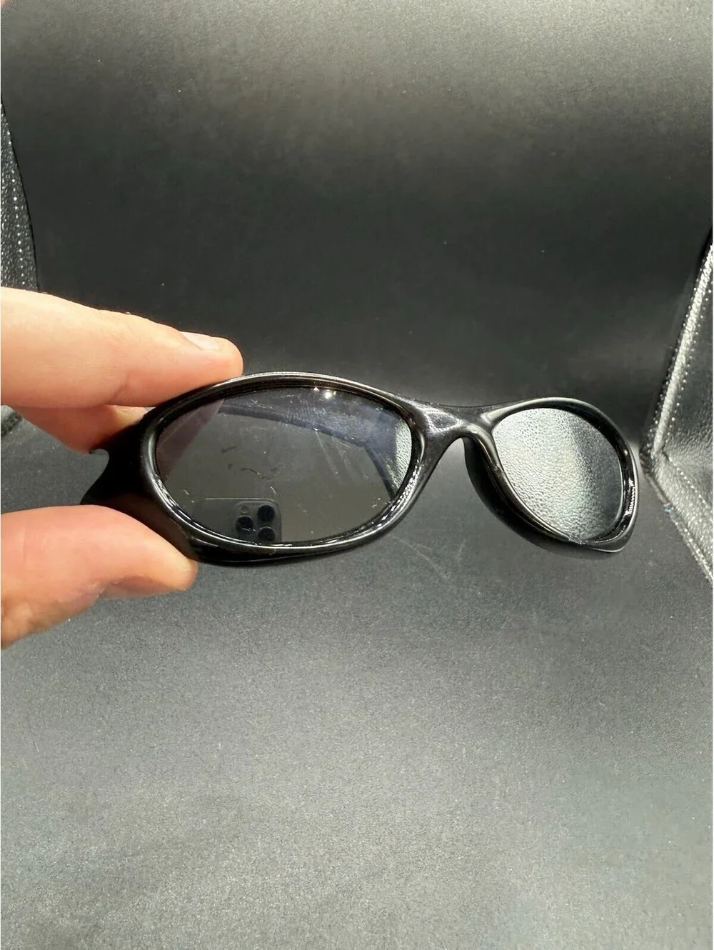 Oakley Pocket Polished Black Front/Black Iridium Lenses